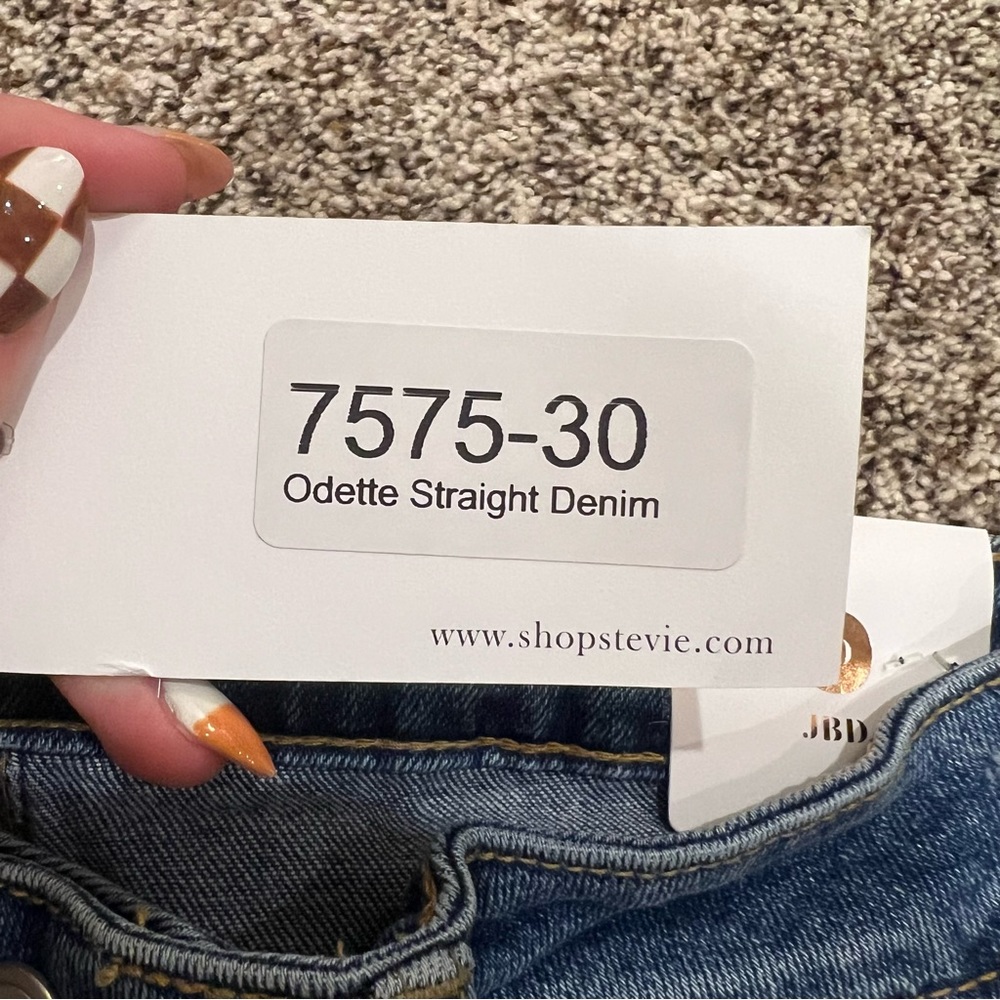 Shop stevie JBD straight jean size 30 NWT - Picture 6 of 6